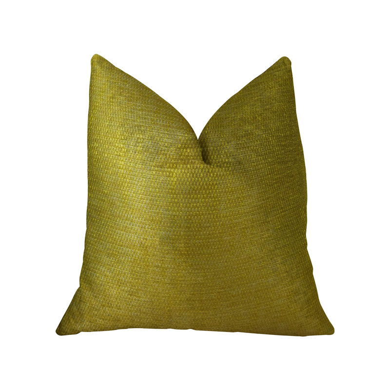 Lemon Curry Reversible Throw Pillow, 26" H x 26" W