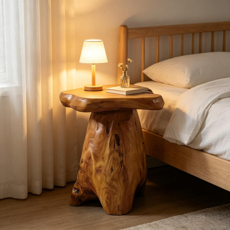 Petit tabouret en bois de cèdre