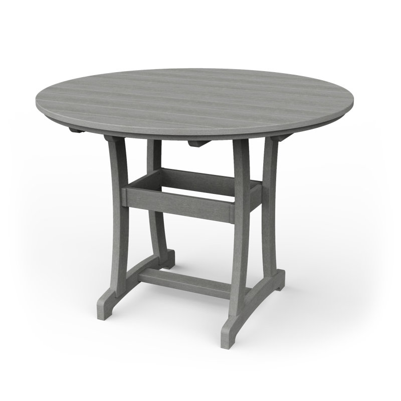 Table de bar Stella, H 54 po x l 54 po x P 54 po, Bois flottant gris