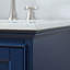Meuble-lavabo double 60 po avec plateau en bois Terti