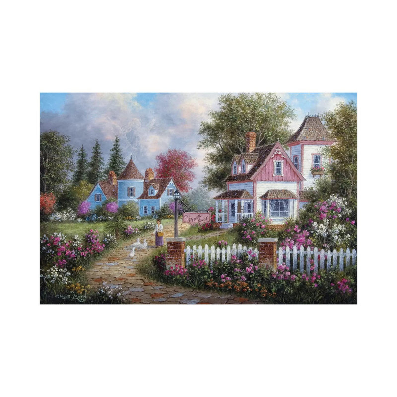Asheville Lane 1 Piece Wrapped Canvas Painting, 20.32 cm H x 30.48 cm W