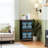 4 Drawer Dresser for Bedroom, Narrow Chest of Drawers, Wooden Top and Study Iron Frame 18"x37.5"-(WxH)