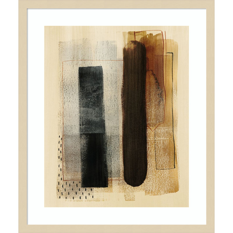 «Burnt Toast I» par Grace Popp, impression sur bois encadrée