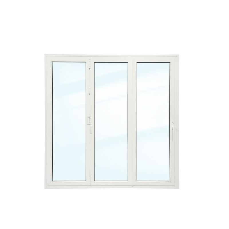 Porte pliante en aluminium Luvindow, 96 po x 96 po, Blanc