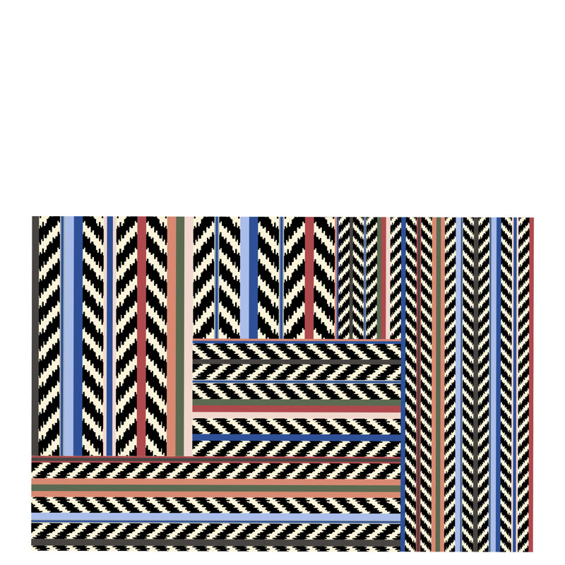 Jaipur Stripe Azur Rug, Rectangle 8'2'' x 11'5''