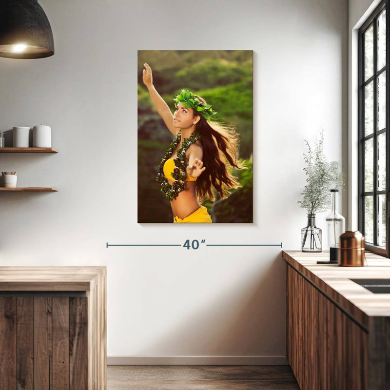 Enn Young Hula Dancer, 39" H x 26" W