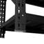 Étagère de garage ajustable 75 x 23,7 x 69 pouces, unité de rangement industrielle classique en métal noir