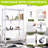 4-Tier Foldable Storage Shelf – White