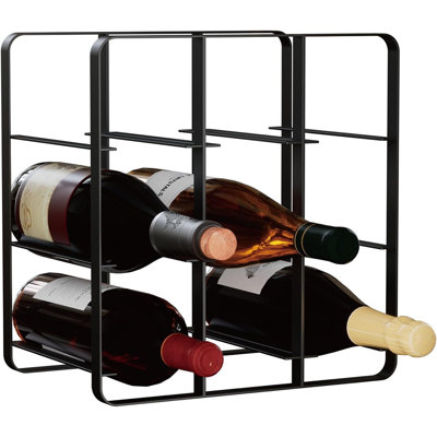 Support à vin en métal pour 9 bouteilles