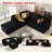 Seren 127.5'' Modular Sectional Sofa with Ottoman – Cloud-Like Comfort, Deep Seat Upholstered Couch for Living Room-1071264412