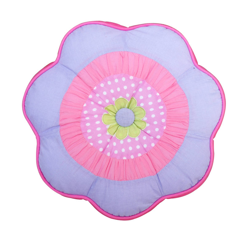 Pink Floral Cotton Reversible Twin Quilt Set with Decorative Pillows