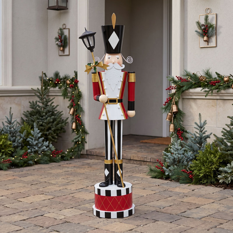 Metal Nutcracker for Holiday Decor