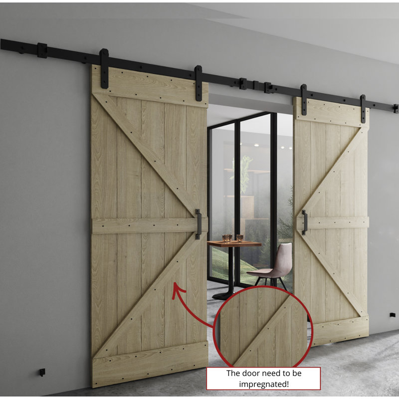 Door, 212cm x 205cm, Brown/Black