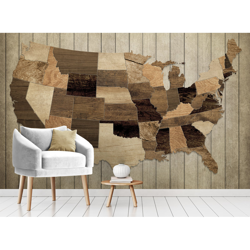 Murale united states of america, l 120 po x L 192 po