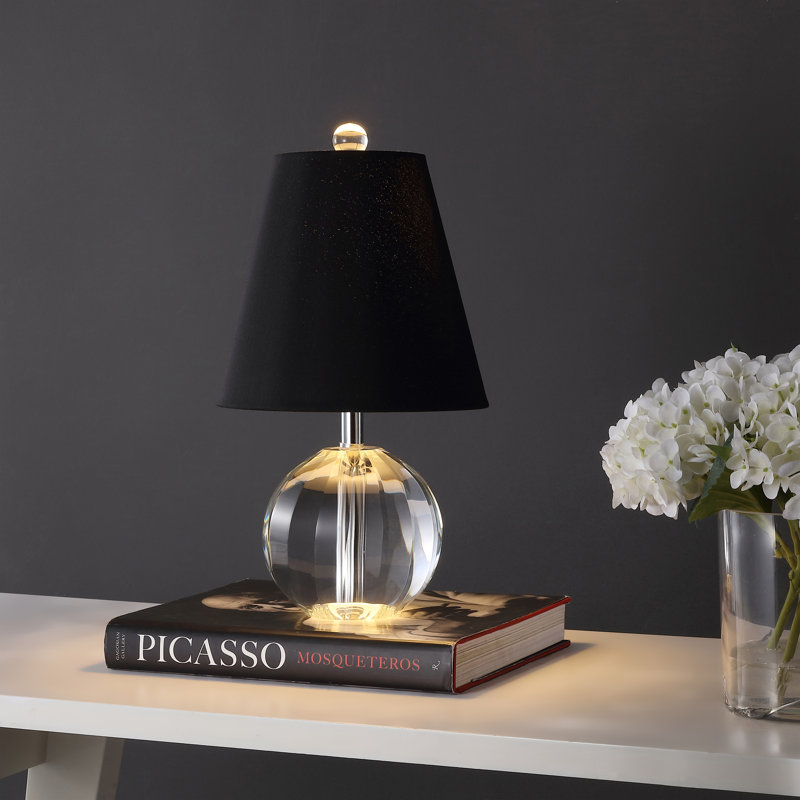 Charlton Crystal Table Lamp, Black