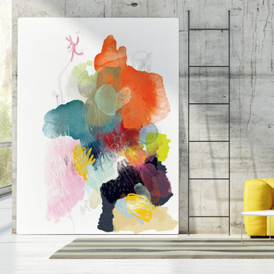 «Playful World» par Niya Christine, reproduction d'art sur toile tendue