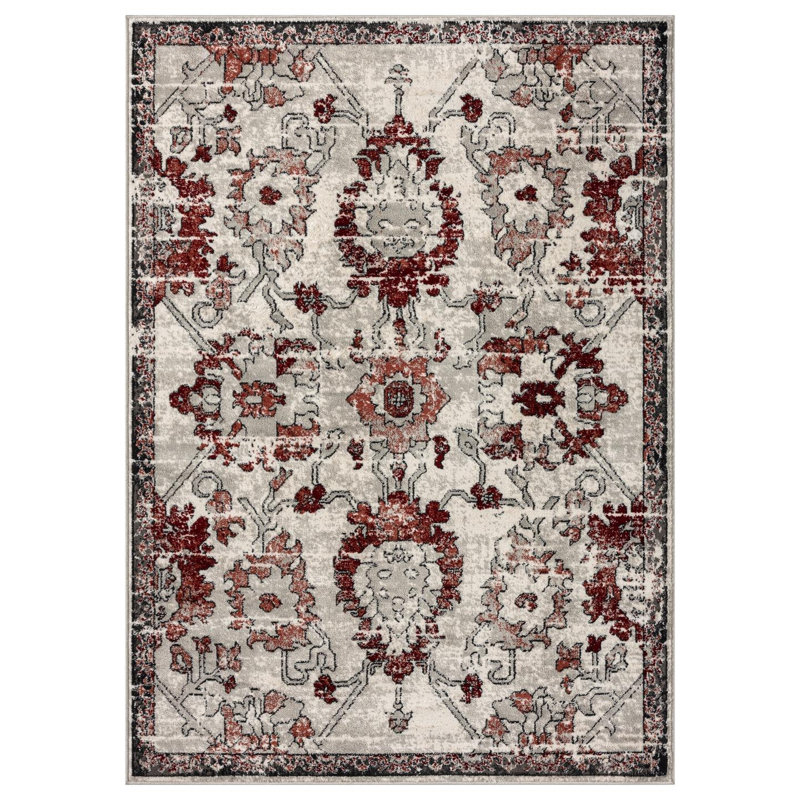 Floral Indoor Rug, Rectangle 6'7" x 9'2"