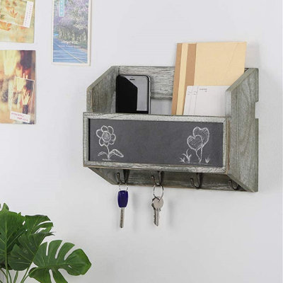 Leonzia Solid Wood Wall Organizer