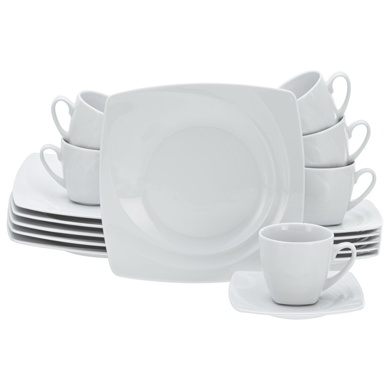 Celebration 18 Piece Bone China Dinnerware Set, Service for 6