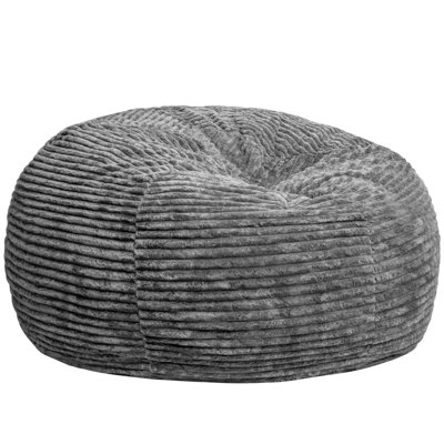 Bean Bag Chairs, Tufted Soft Stuffed Bean Bag Chair With Filler, Huge Fluffy Lazy Sofa, Giant Bean Bag Chair For Bedroom, Apartment And Living Room, G by Trule