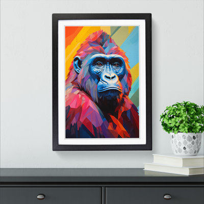 Gorilla Cubism - Framed Print