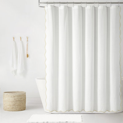 Houston Scalloped Shower Curtain