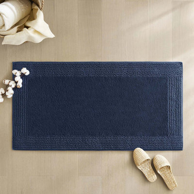 1 tapis de bain réversible 100% coton touffeté 3000 g / m²