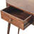 Solid Wood Honey Caramel Rounded Small Console Table