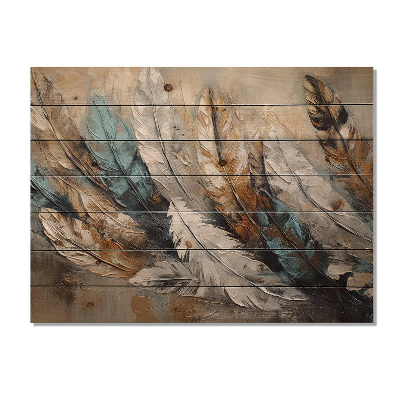 Sebbie - Décoration murale florale en bois, H 24 po x l 32 po