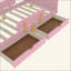 Lit plateforme avec tiroirs de rangement, structure de lit en bois massif avec garde-corps, petite tablette et crochets, aucun sommier nécessaire-1715457621-1715457640