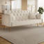 Canapé futon doux et confortable avec revêtement capitonné-615356146