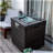 Outdoor Fire Pit Column, Propane Fire Column Decorative Gas Fire Pit Table Garden Corner Fire Table