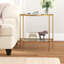 Glass Top End Table