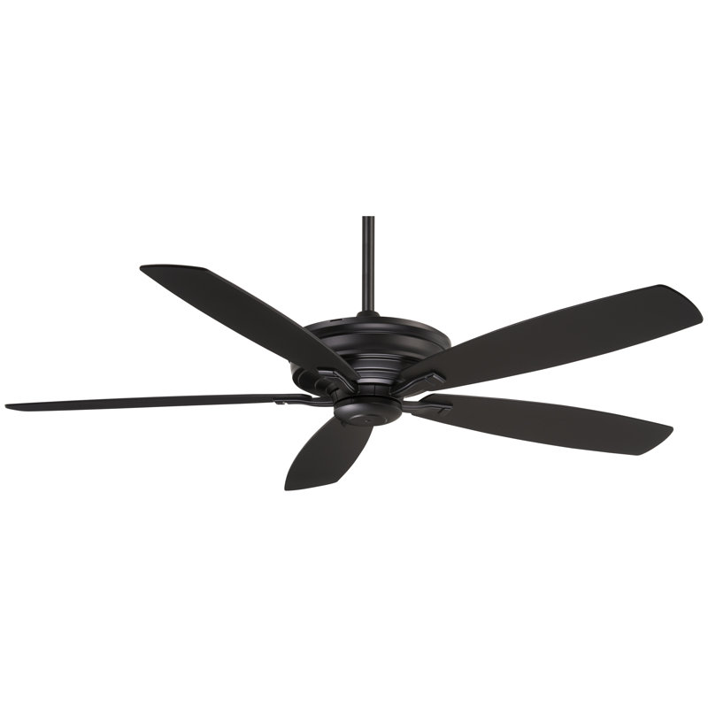 60" Kafe 5 - Blade Standard Ceiling Fan with Remote Control