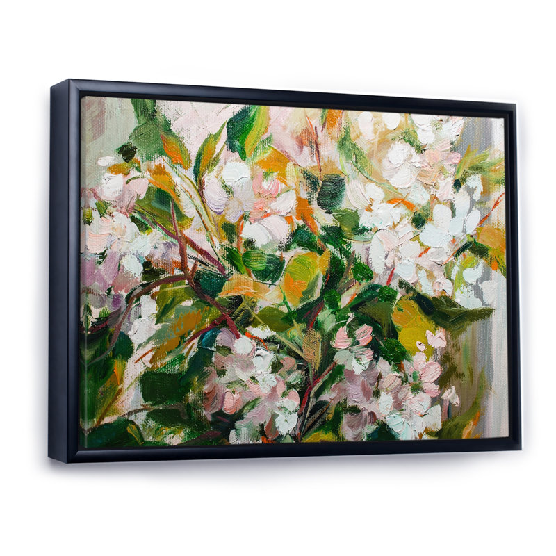 Impressionnisme - Impression sur toile avec cadre flottant, H 12 po x l 20 po x P 1 po, Cadre flottant noir
