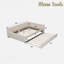 Lit plateforme tapissier avec USB et lit gigogne-931808377