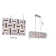 6-Light Chrome Chandelier With Clear And Smoke Crystal Accents
