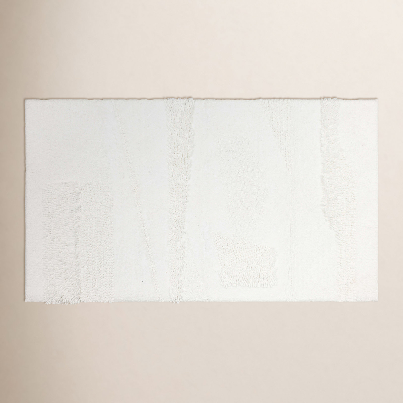 Laverne Solid Cotton Bath Rug, 24" W x 60" L, Arctic White