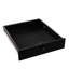Table basse carrée double couche avec compartiment caché et protection contre les empreintes digitales, motif en marbre noir, idéale pour les salons dans les appartements, avec matériaux, alarme de profondeur 19,41 po