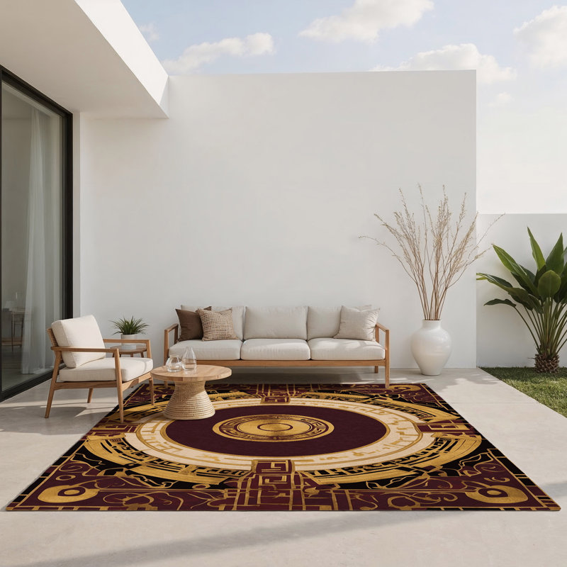 Tapis intérieur et extérieur Noble Tapisserie, Rectangle 1 pi 6 po x 2 pi 6 po