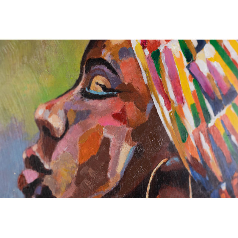 Hand-painted acrylic painting Head Up