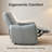 Wall-Hugger Power Recliner Chair for Small Spaces, 32" Wide PU Leather Electric Recliner w/ USB-C Port-894978744