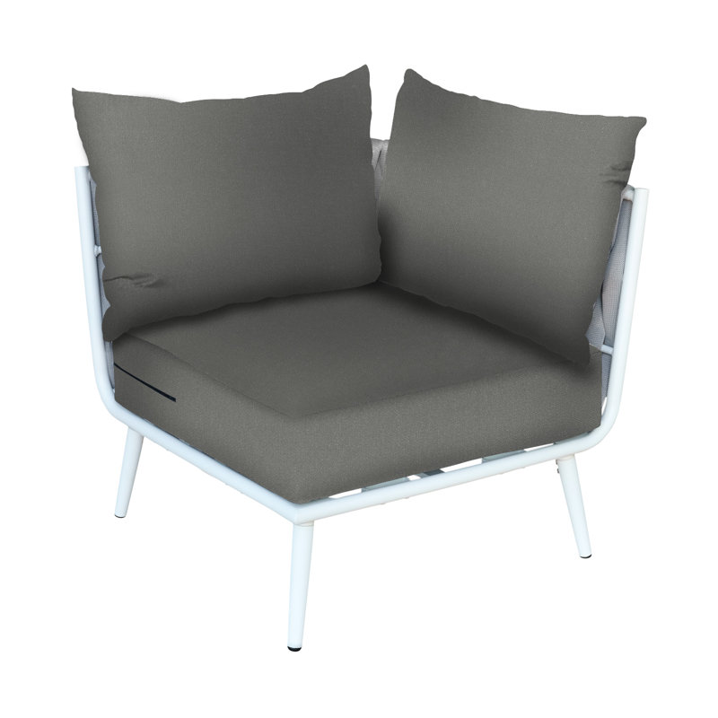Section de coin Cayman, Blanc, Gris
