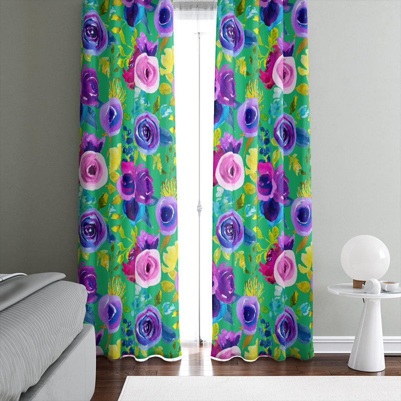 Semi Sheer Curtain Pair, 20" W x 52" L