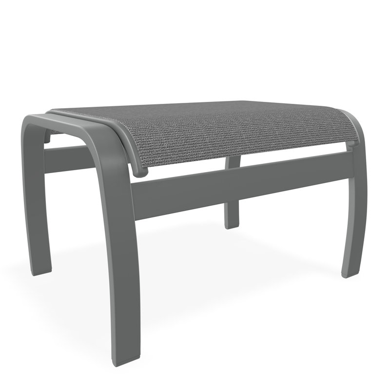 Repose-pieds Belle Isle, Graphite, Toile granit Sunbrella®