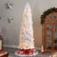 Sapin de Noël cachemire blanc avec lumières DEL-695275020