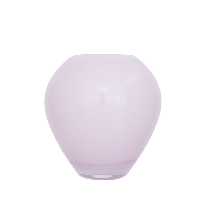 Livia Handmade Glass Table Vase, White