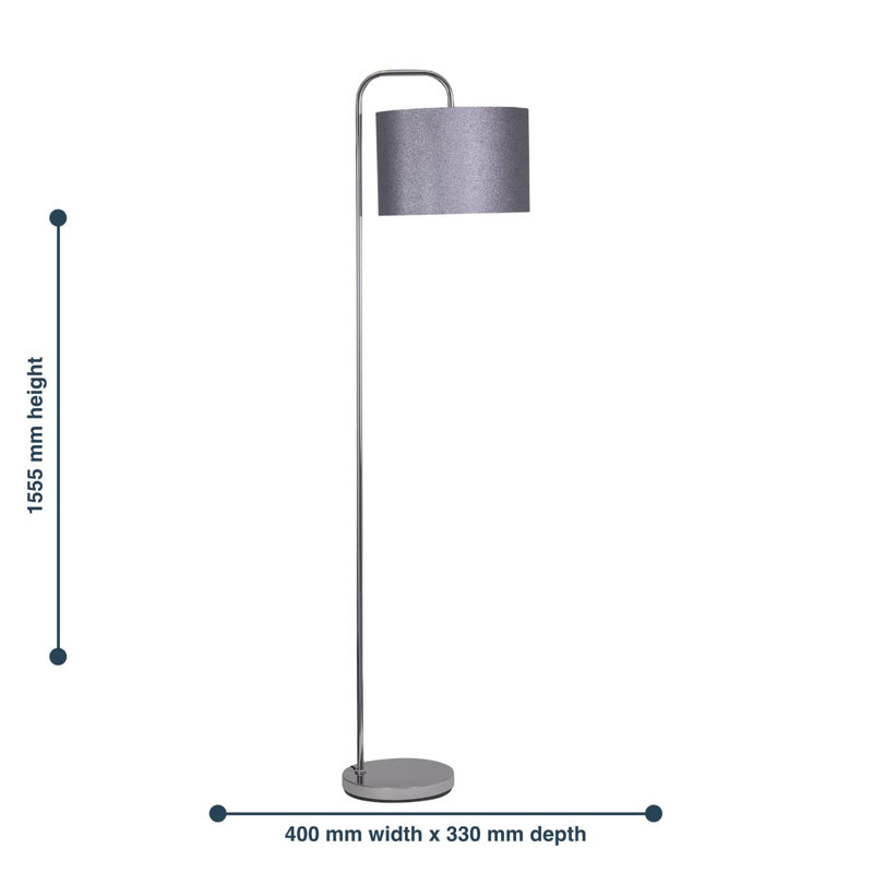 Hamforrd 20cm Arched Floor Lamp Set