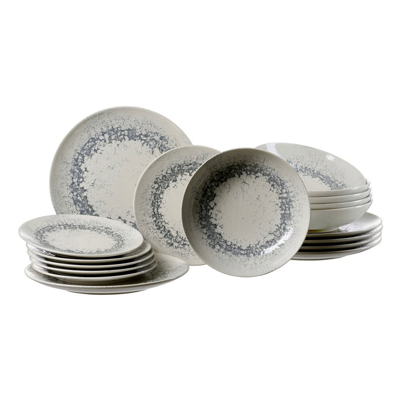 Piece Porcelain Dinnerware Set - Service for 6