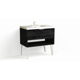 Modo 36" W Freestanding Single Bathroom Vanity with Dawson Leg